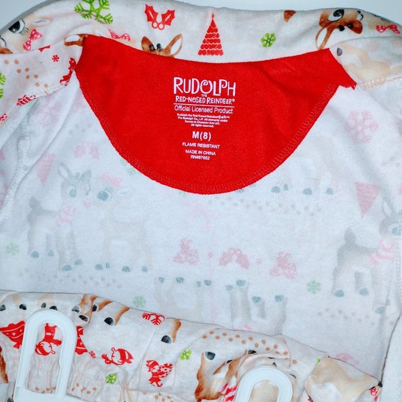 Conjunto de pijama de navidad para niños y niñas, Tops de manga larga con solapa - Picture 3 of 7